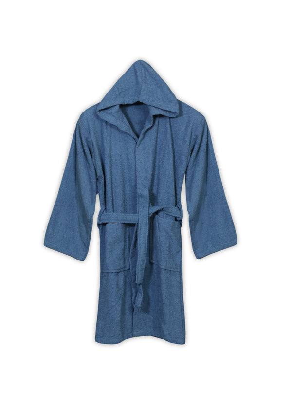 Deep Ocean Hooded Bathrobe