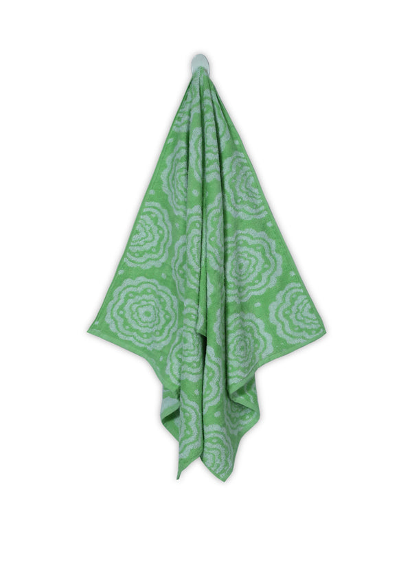Zesty Lime Bloom Bath Towel