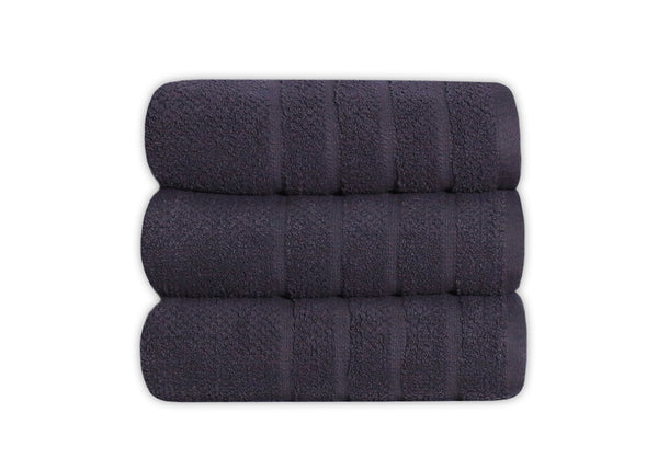 Charcoal Grid Bath Towel
