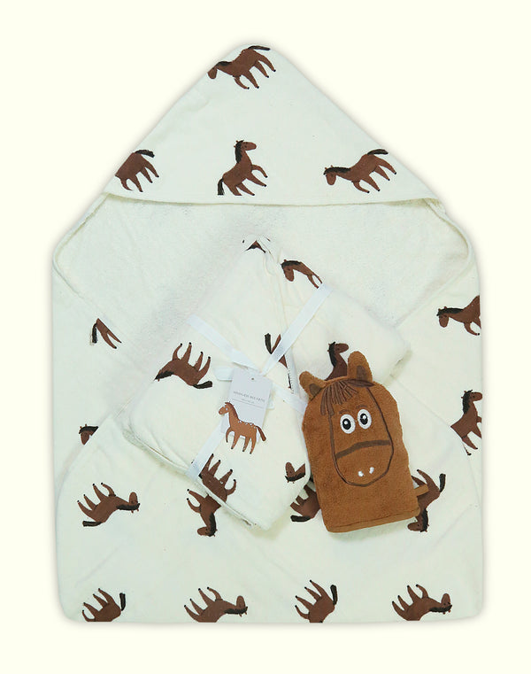 Horse Baby Cap Towel