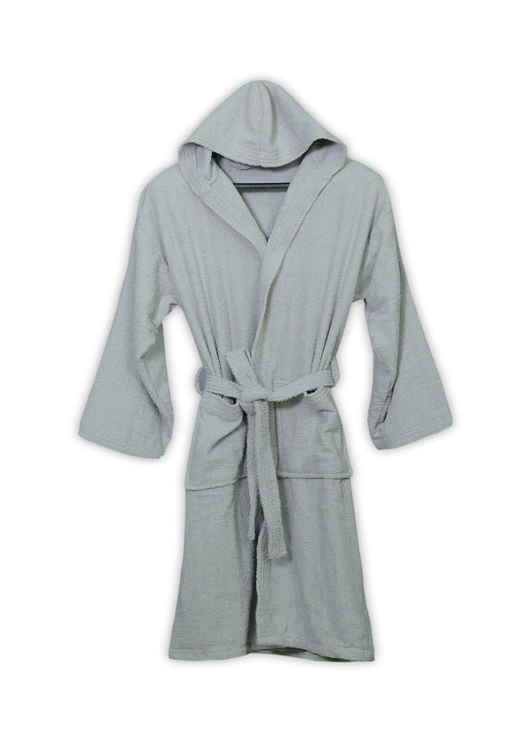Charcoal Grey Hooded Robe