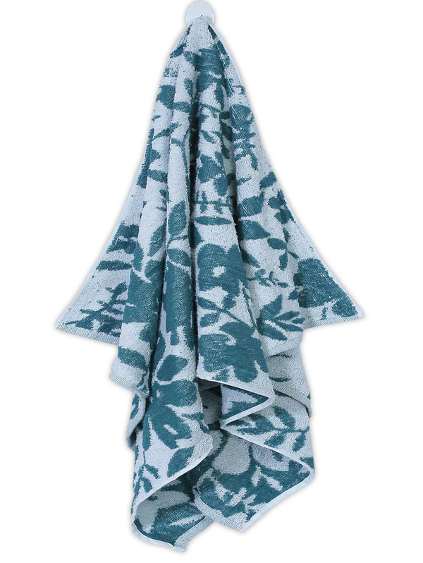 Aqua Leaf Jacquard - Bath Towel