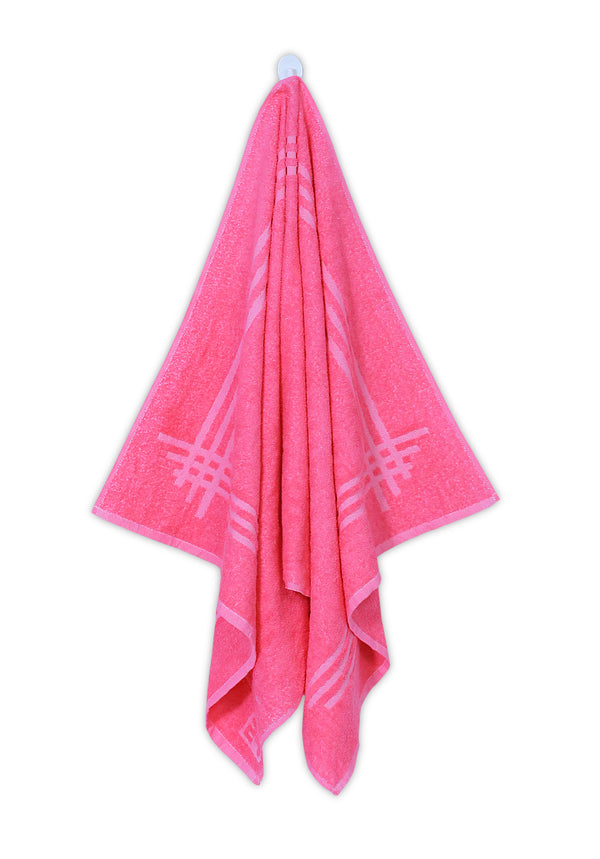 Crossline Pink Towel Set