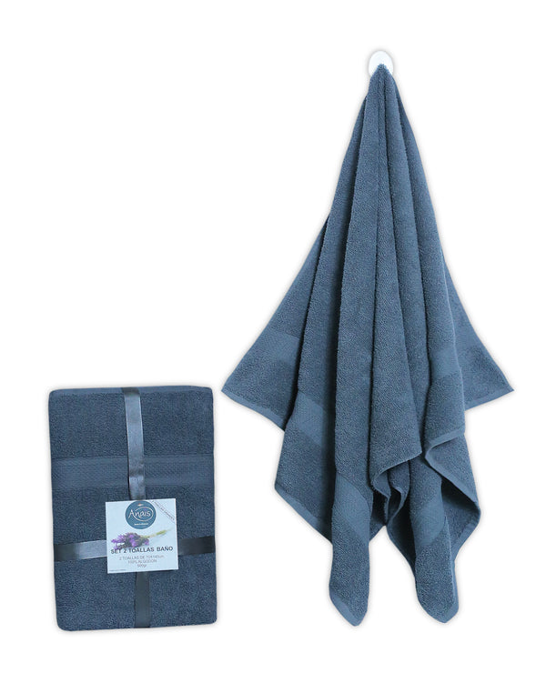 Charcoal Grey Luxe Bath Towel