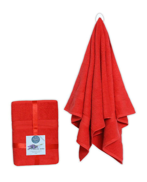 Crimson Flame Luxe Bath Towel