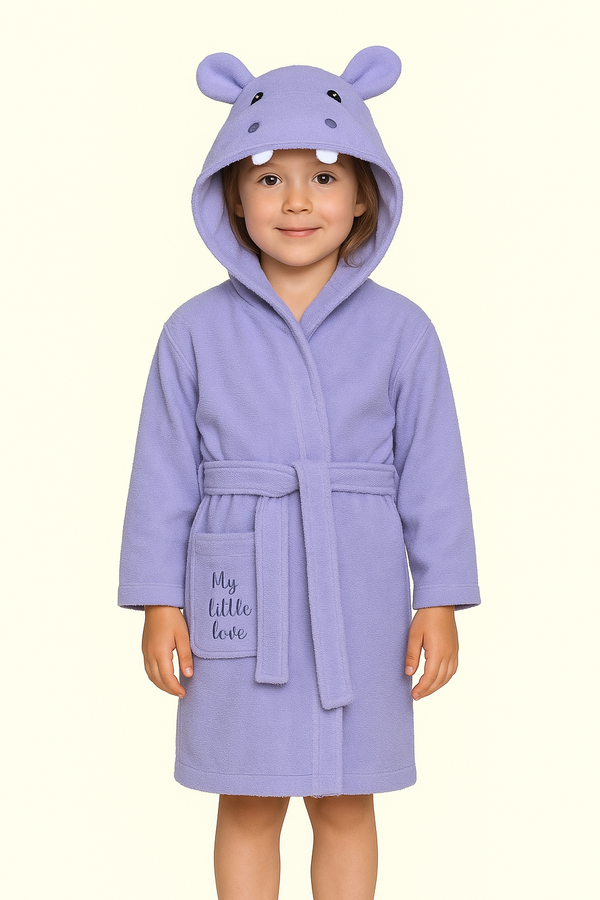 Hippo Kids Bathrobe
