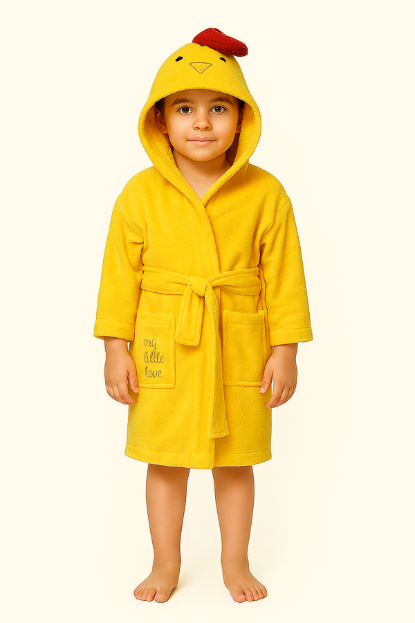 Yellow Chick Kids Bathrobe
