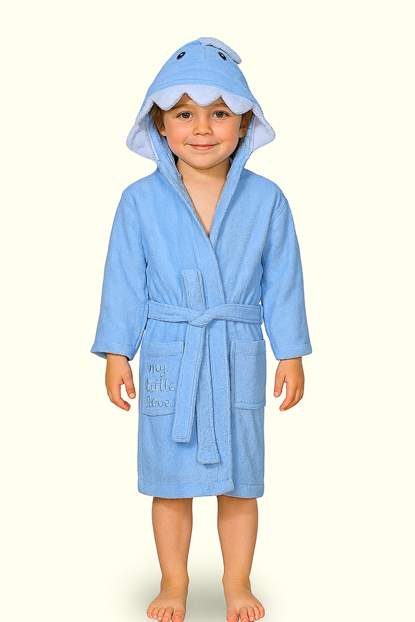 Blue Shark Kids Bathrobe